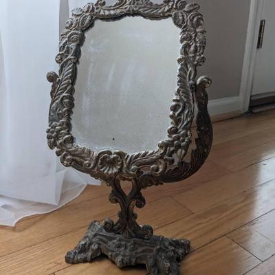 Antique Iron Mirror