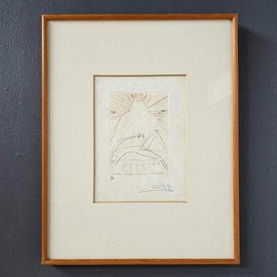 Rare signed Salvador Dali