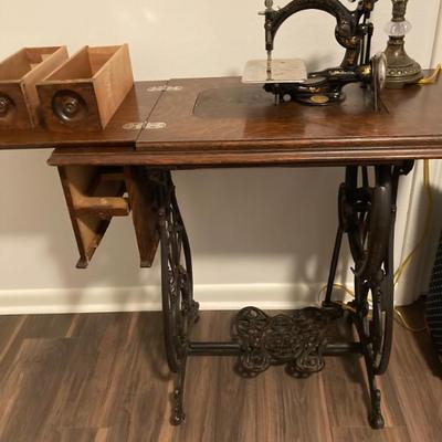 Antique Wilcox and Gibbs sewing machine