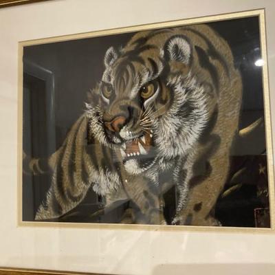 Vintage Japanese Tiger Print