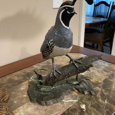 Quail Metal Art by Arlo Bray