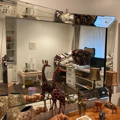 In Background - Mid Century Venetian Style Mirror