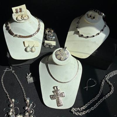 Silver, Black And White Jewelry