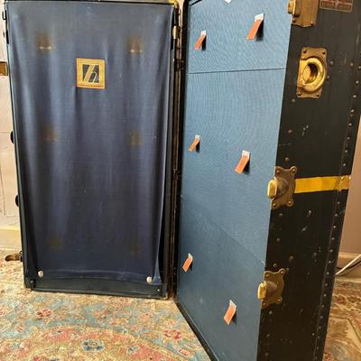 Vintage Hartmann Triplex Steamer Trunk