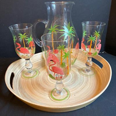 Tray With Pitcher Set