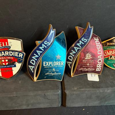 British Ale Tap Handle Signs