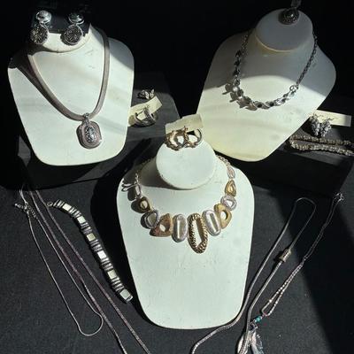 Sparkling Gold And Silver Toned Jewelry
