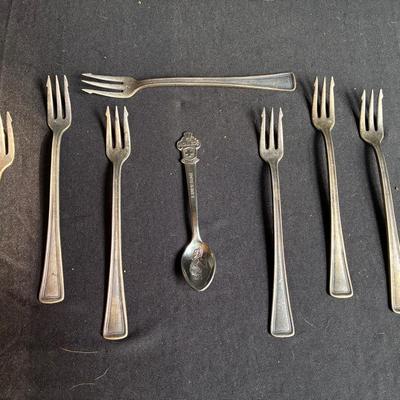 Vintage Silver-Plated Cocktail Forks