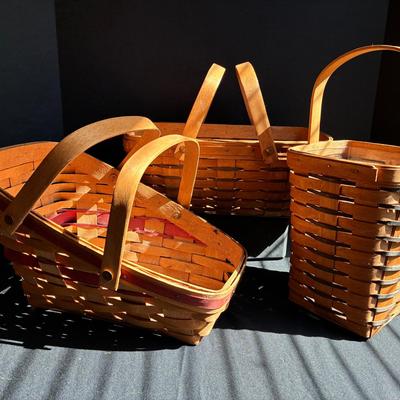Three Longaberger Baskets