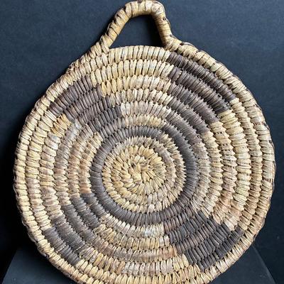 Vintage Tohono O’odham Wall Basket Plaque