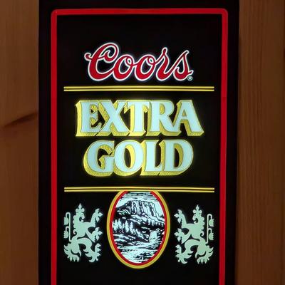 Coors Beer Lighted Sign