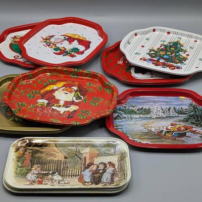 Mid Century Metalware Trays