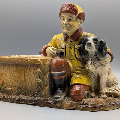 Inarco Hunter and Dog Planter