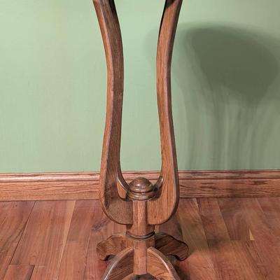 Hand Crafted Pedestal Plant Stand #2