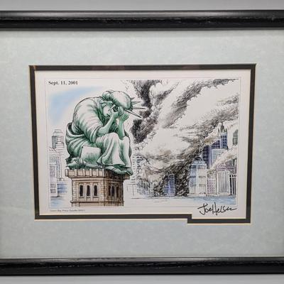 9/11 Signed Joe Heller Print