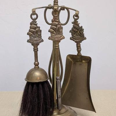 The Revenge Brass Fireplace Tools
