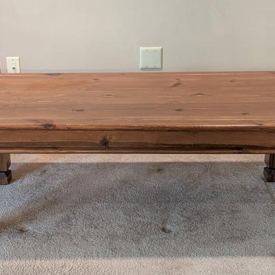 Rustic Pine Coffee Table