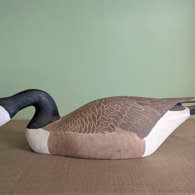 Wood Carved Canadian Goose