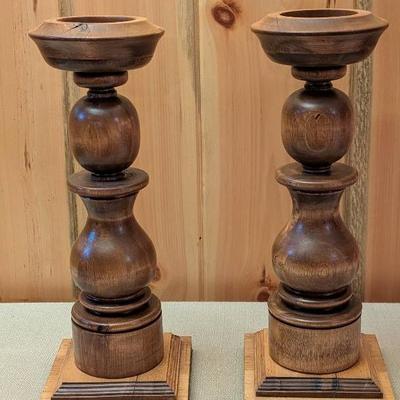 Pair of Pedestal Candle Holders