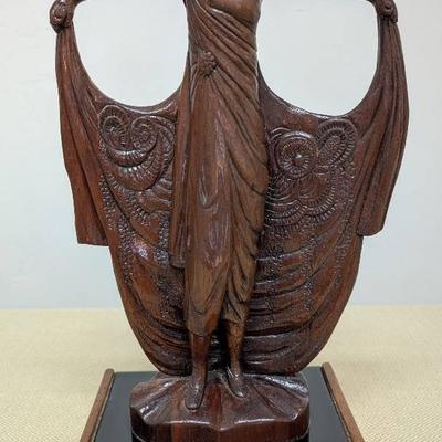 Hand Carved Wooden Lady