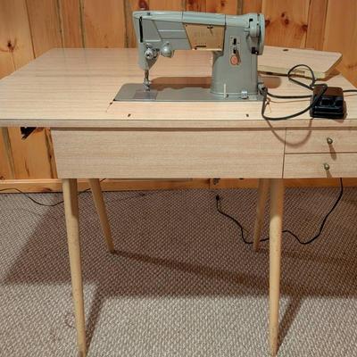 1960's Singer Style-O-Matic and Table