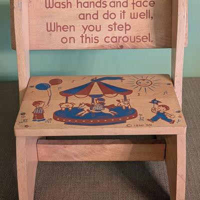 1950's Convertible Child's Step Stool 