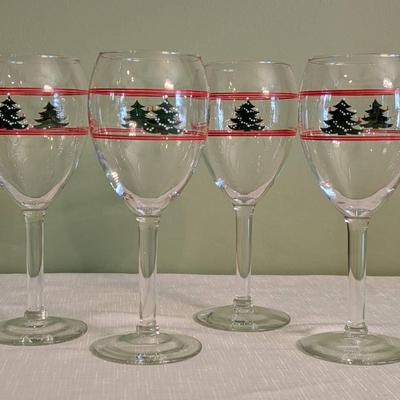 Waechtersbach Christmas Wine Glasses 
