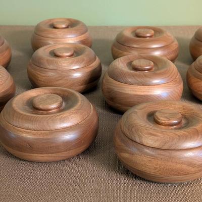 Hand Turned Wood Covered Bowls