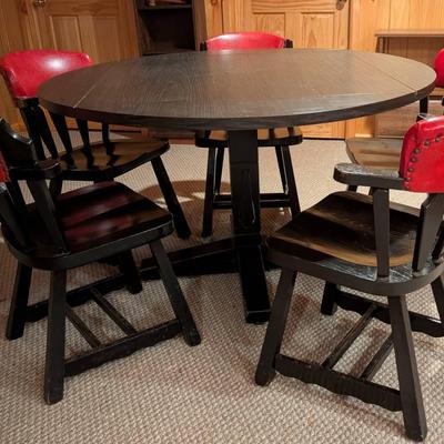 Mid Century Buckstaff Game Table and Chairs
