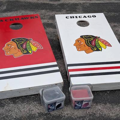 Chicago Blackhawks Corn Hole Set