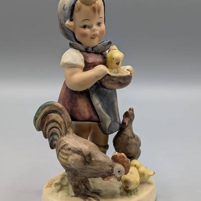 1940's Goebel Hummel Figurine "Feeding Time"