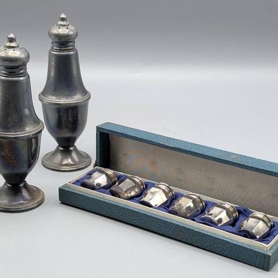Sterling Silver Salt and Pepper Shakers 