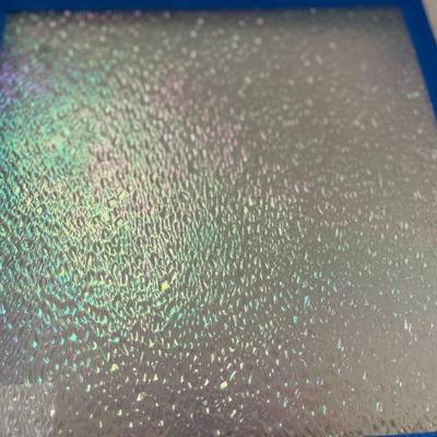 Sale Photo Thumbnail #24: 12x12 textured, iridescent stained glass