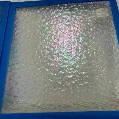 Sale Photo Thumbnail #27: 12x12 textured, iridescent stained glass