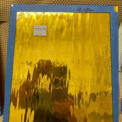 Sale Photo Thumbnail #33: 10x12 gold mirrored textured glass