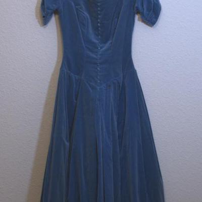 Women's 1956 velvet dress, probably a size 2