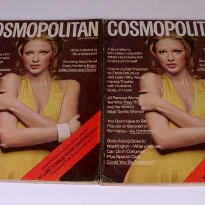 April 1972 Cosmopolitan with the Burt Reynolds centerfold.  $200  each OBO. (selling on E-bay for over $400)