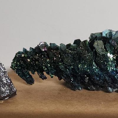 Vivianite & Black Tourmaline
