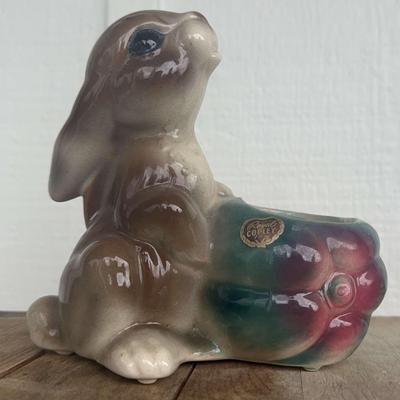 Royal Copley Bunny Planter 