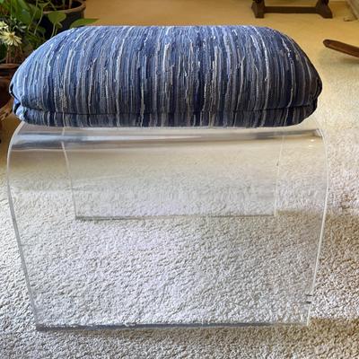 Lucite Seat with Cushion