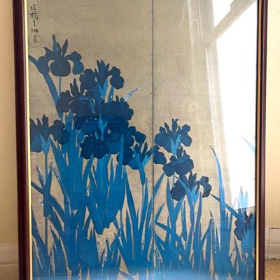 Ogata Kōrin Lithograph, Framed