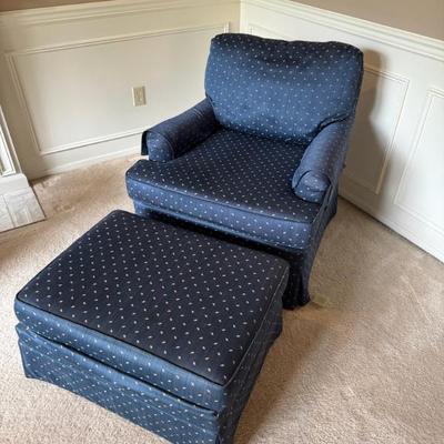 Sale Photo Thumbnail #30: Armchair & ottoman