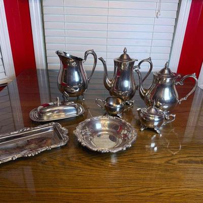 I.S. Co Silver Plated Tea Set And Misc 