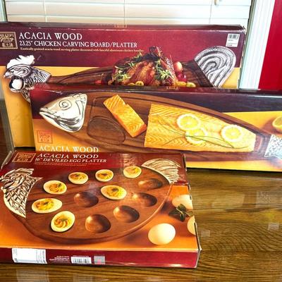 Acacia Wood Platters 