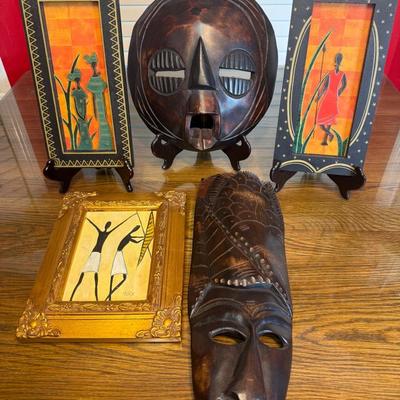 Vtg Pier One African Art 