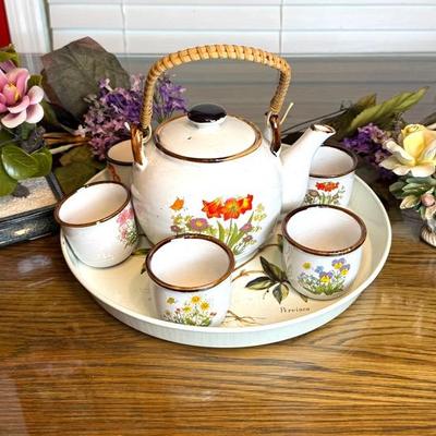 1970s Floral Tea Set 