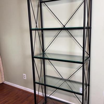 Metal Framed Tempered Glass Shelves 