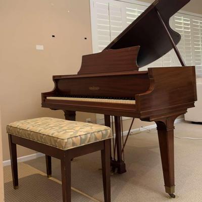 Chickering Baby Grand Piano | Serial #206259, Est. 1923 with Matching Bench

