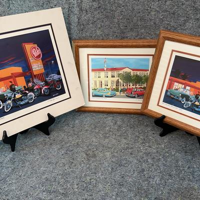 Stan Cline Signed Nostalgia Prints | Bob’s Big Boy & N. Hollywood High School, COA Included