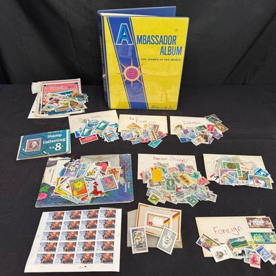 Worldwide Stamp Collection Lot | Albums, Themed Kits, Hinges & Loose Foreign Stamps
